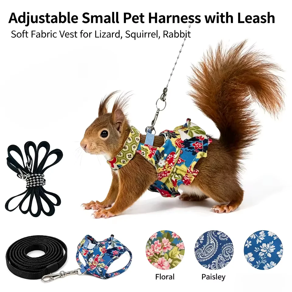 Floral small-pet harness